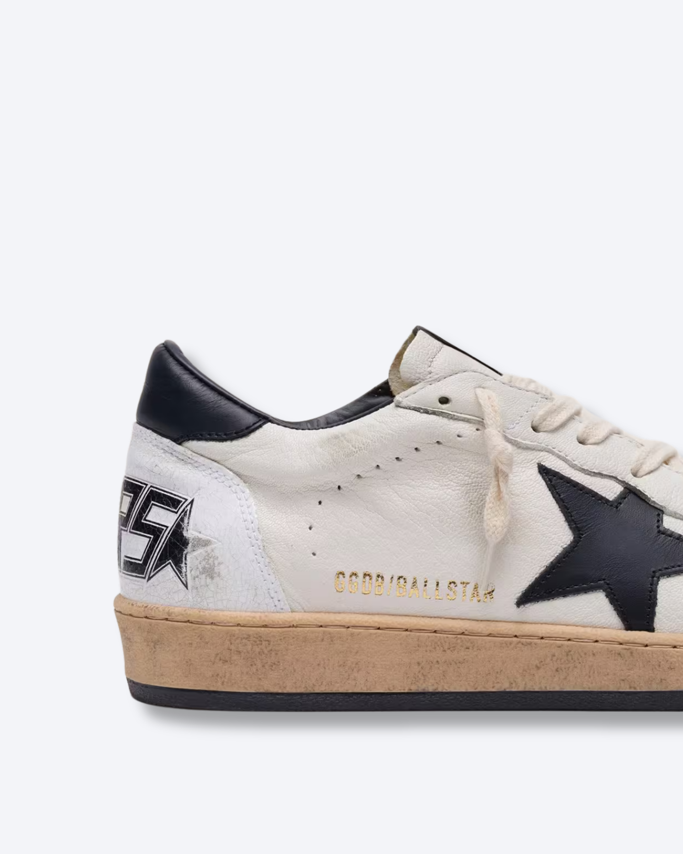 GGDB Ball Star White Leather Black