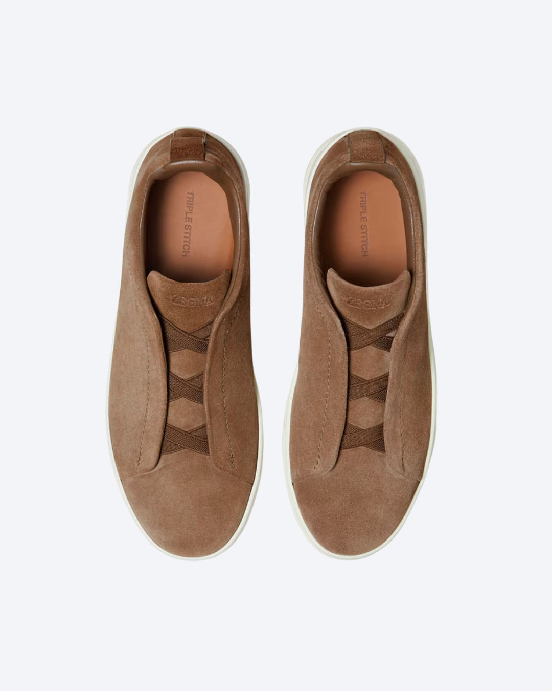 Tênis "Triple Stitch" Zegna Camurça