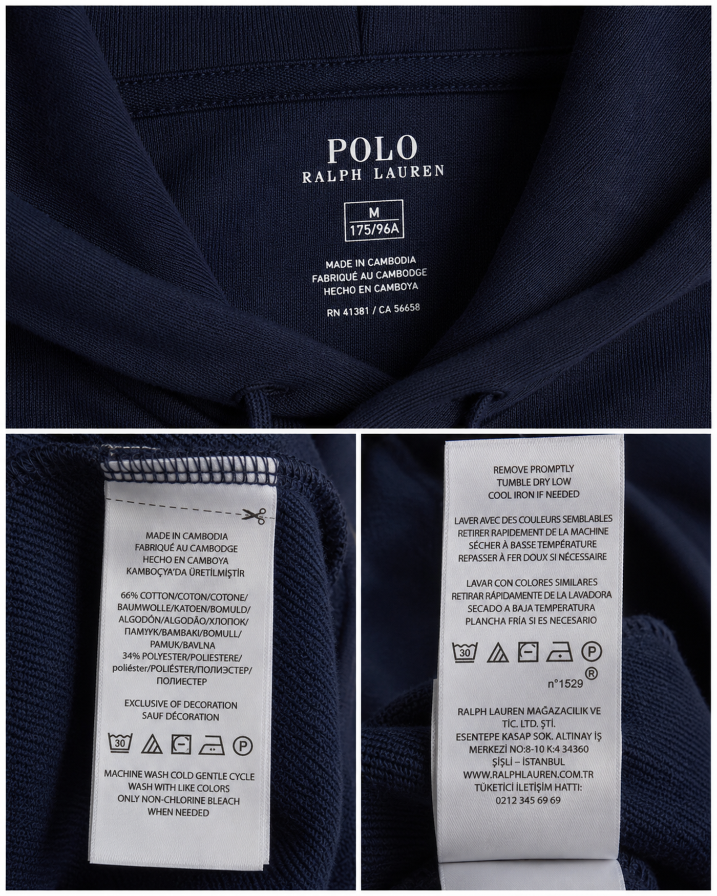Moletom Ralph Lauren com Capuz e bolso canguru