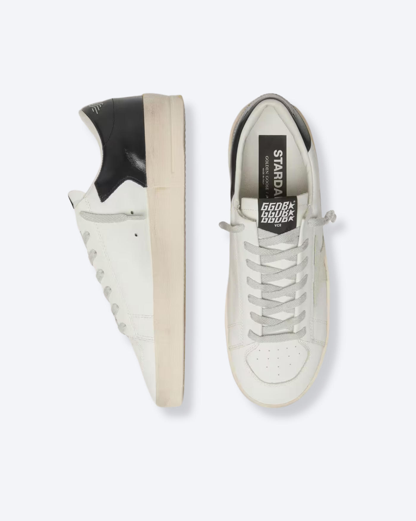 GGDB Stardan White Leather Black
