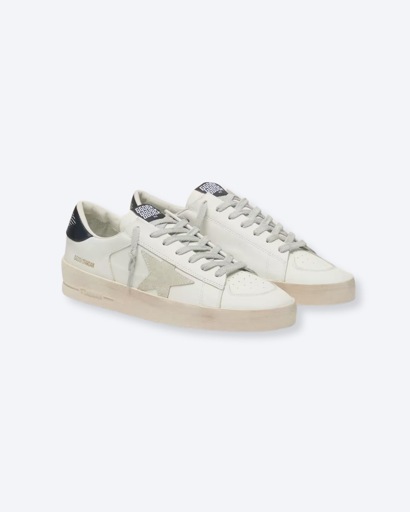 GGDB Stardan White Leather Black