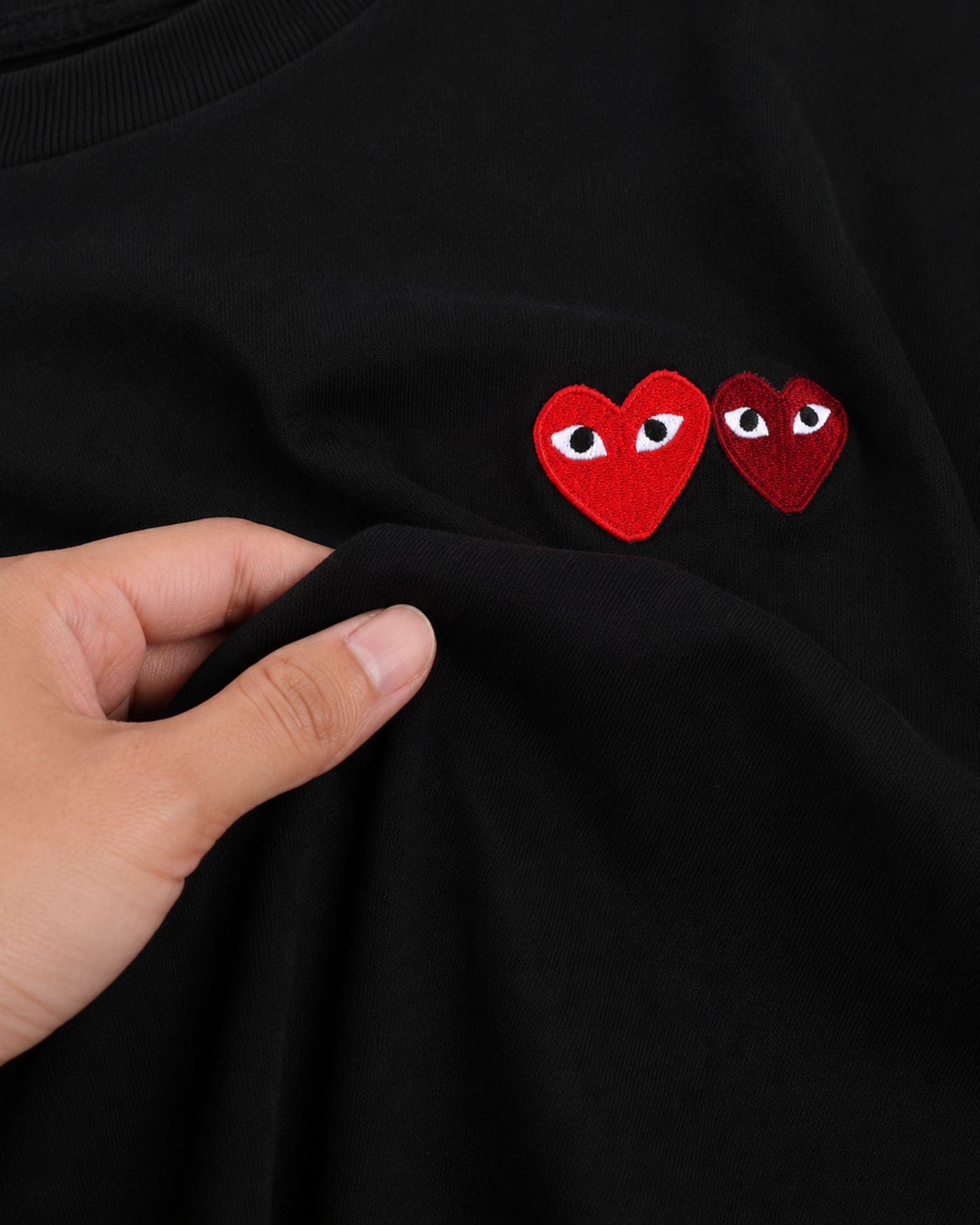 Camiseta "PLAY Double Heart" CDG