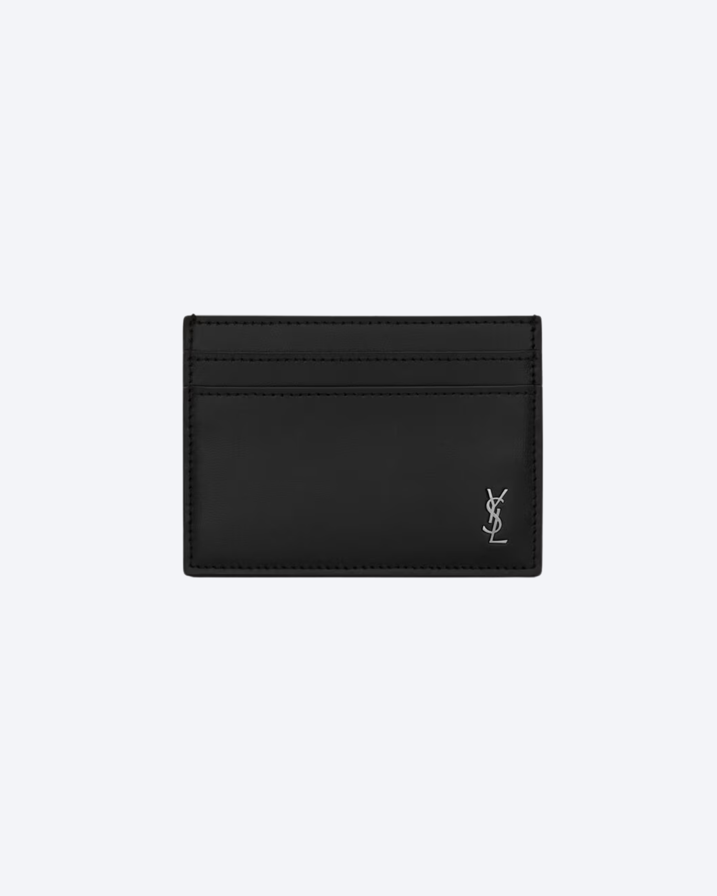 Porta-Cartões Saint Laurent em Couro Liso